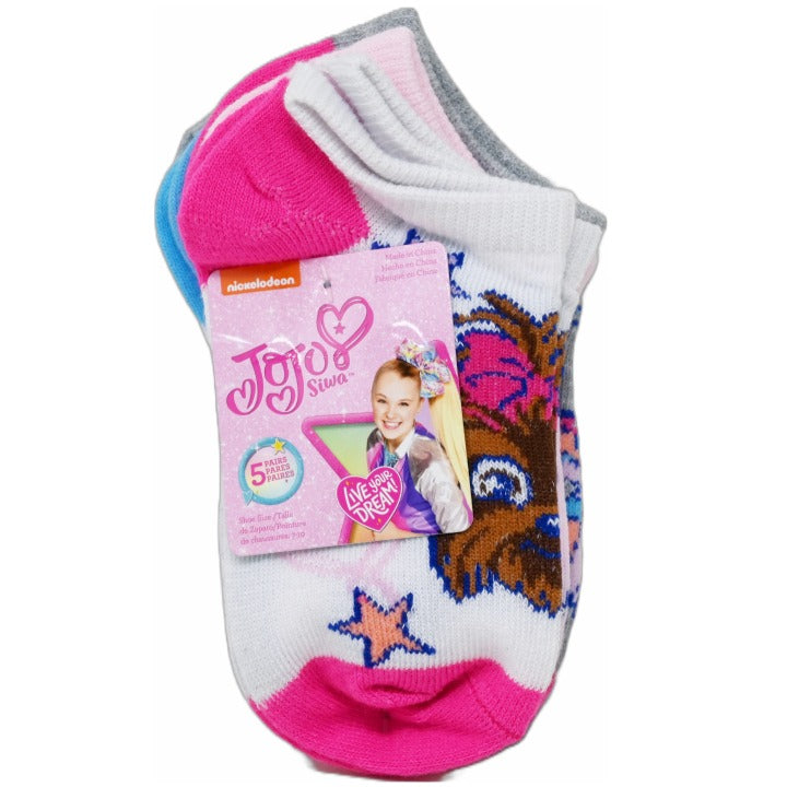 5pk JOJO SIWA SHINE BRIGHT NS SOCKS SIZE 4-6 C/P 60