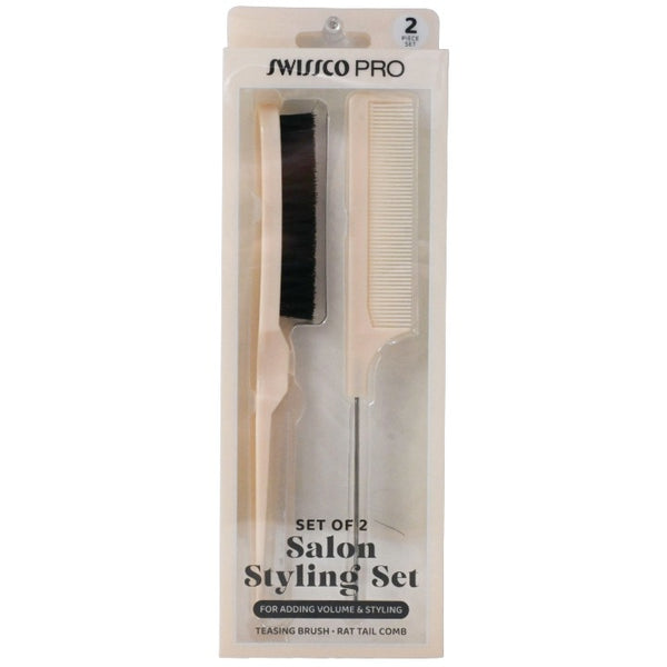 Tan 2pc Hair Styling Set C/P 72 Swissco