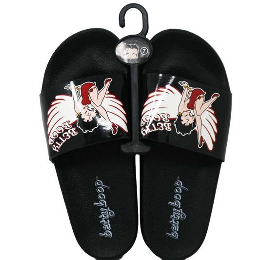 BETTY BOOP BLACK SLIDE SANDAL ASST SIZE C/P 12