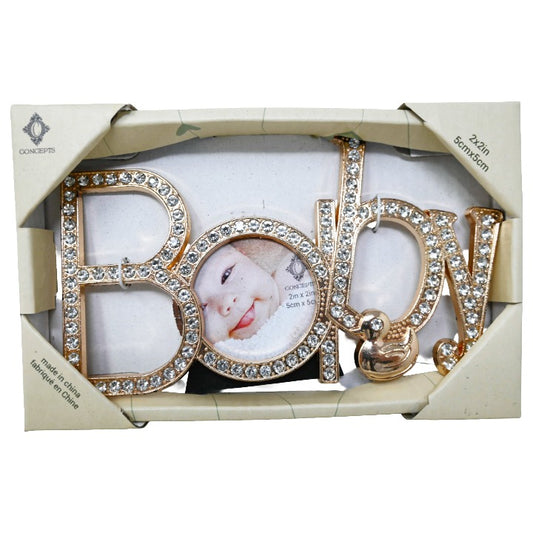 Gld Baby Shaped Frame C/P 24