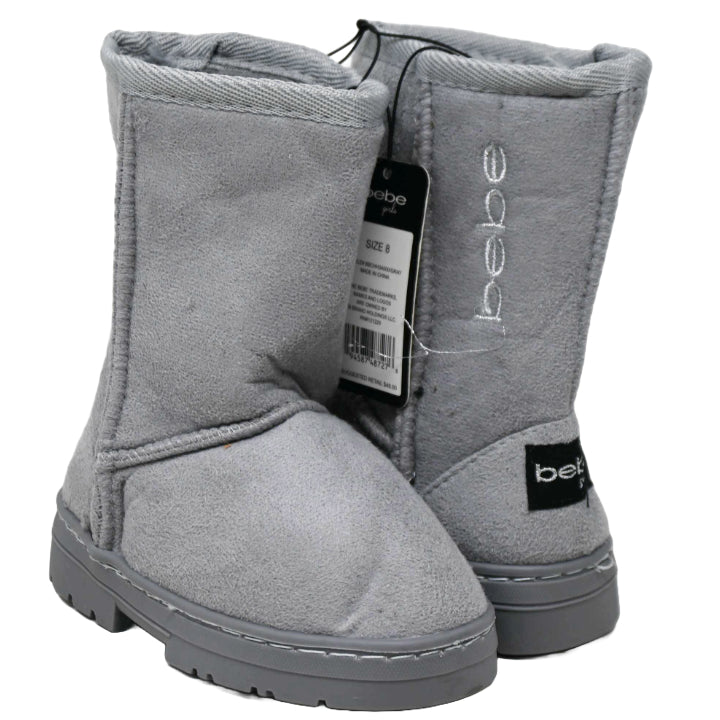 GRAY BEBE TODDLER GIRLS WINTER BOOTS W/EMBROIDERY 6-ASST SIZE 5-10 C/P 12