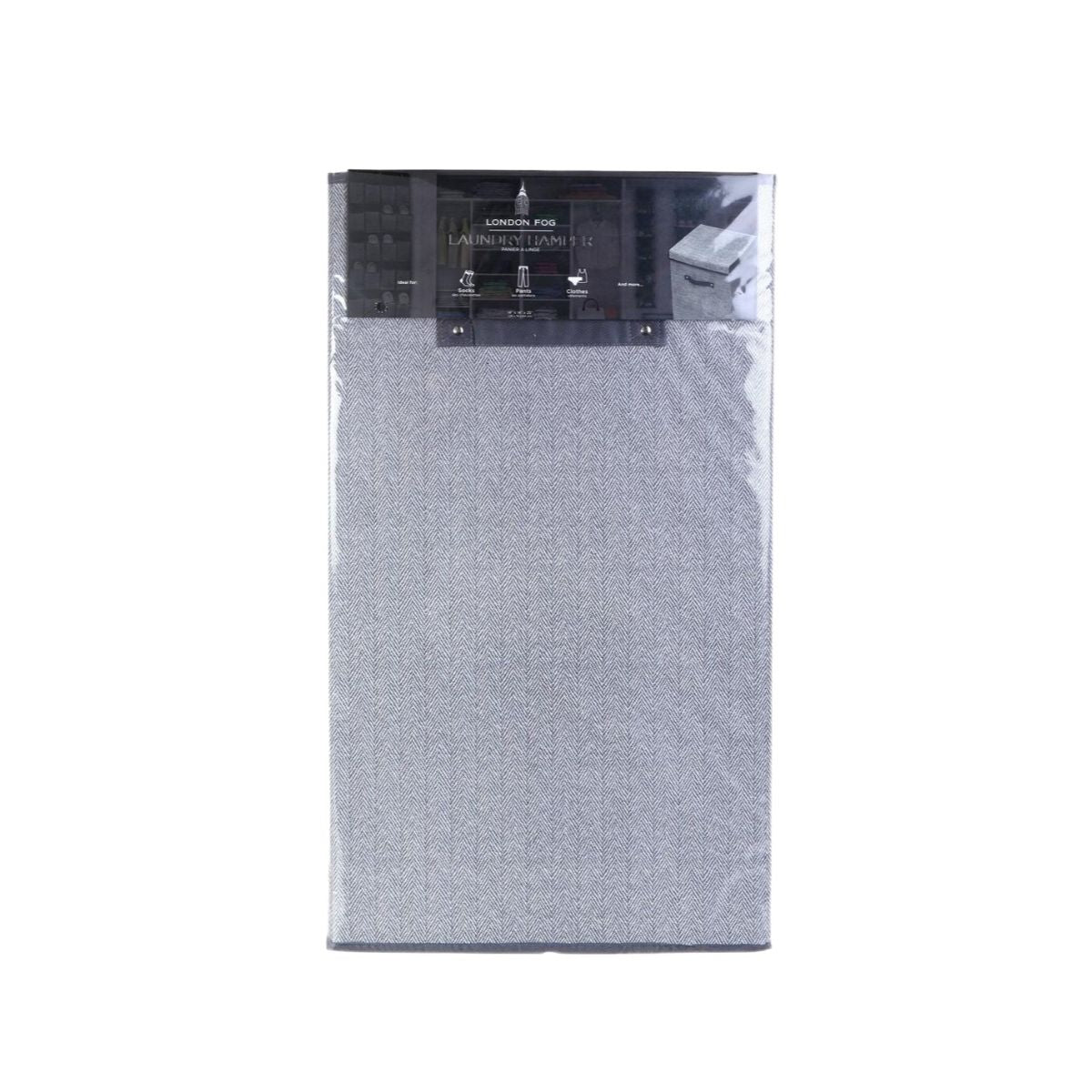 14"X26" LONDON FOG FOLDABLE HAMPER C/P 8