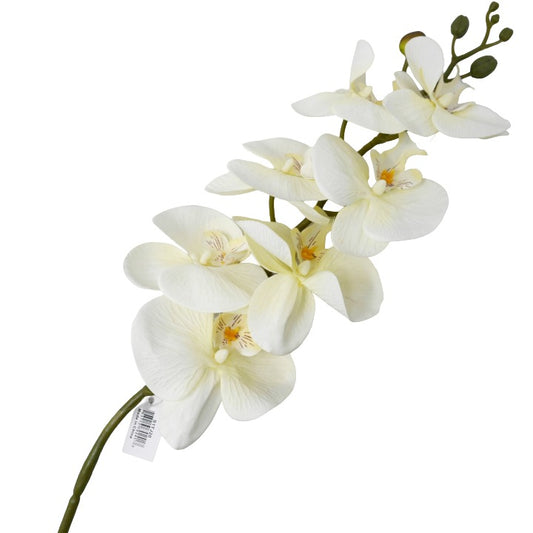 CREAM SATIN ORCHID SPRAY 8 FLOWERS 39" C/P 96