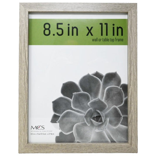 8.5X11" GRAY WOODGRAIN FRAME C/P 12 Ollies SKU 673706