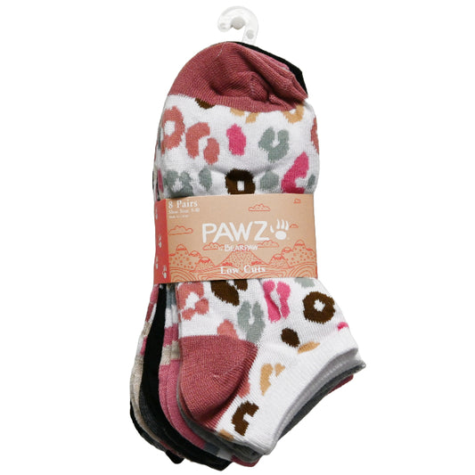 8pk LADIES LOW CUT SOCKS 9-11 SIZE C/P 60