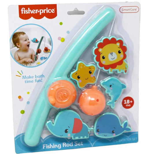 FISHER PRICE BATH FISHING ROD PLAYSET C/P 6