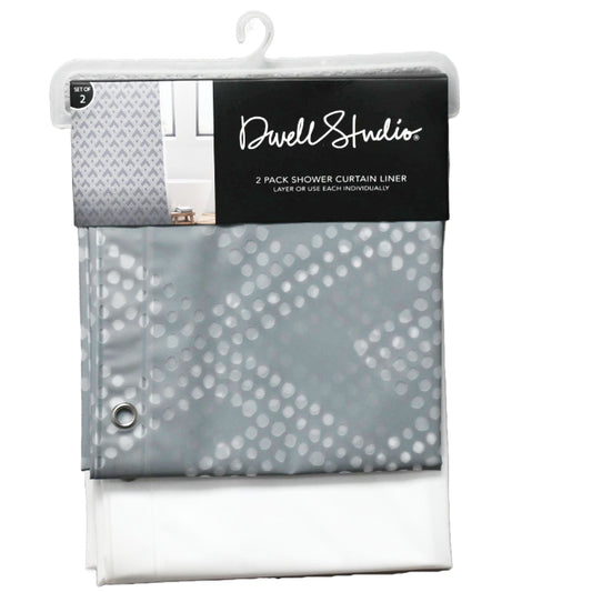 70" x 72" Frosted PEVA Shower Liner wMetal Grommets and Weighed Magnetic Hem C/P 12