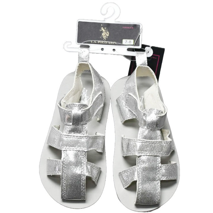 GIRLS 1PK SANDALS SIZE S-L LIGHT GRAY C/P 24
