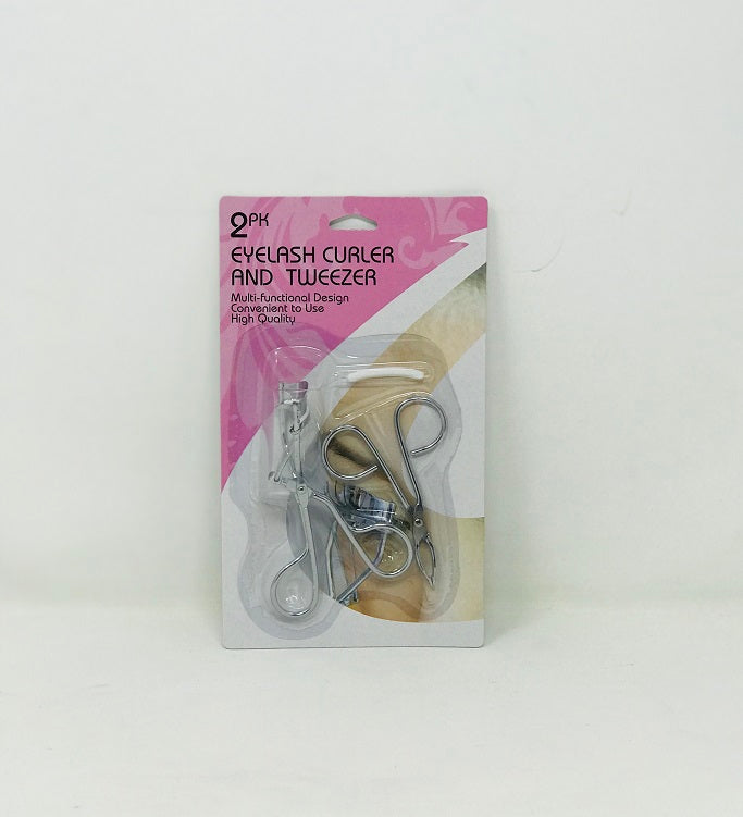 2pc Eyelash Curler & Tweezer Set C/P 144