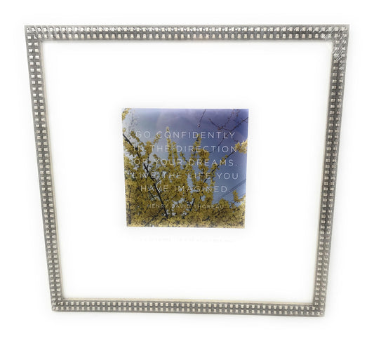 BELLA 12X12 SILVER W 10X10 MAT OPENING C/P 3