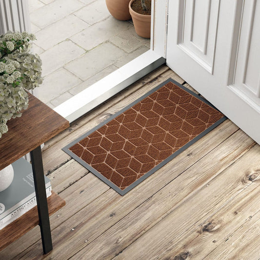 Brown Geo Loop Pile Mat C/P 9