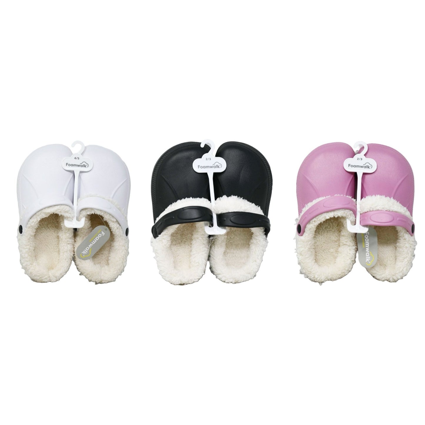 GIRLS SOLID CLOGS wSHERPA LINING ASST COLOR/SIZE C/P 36