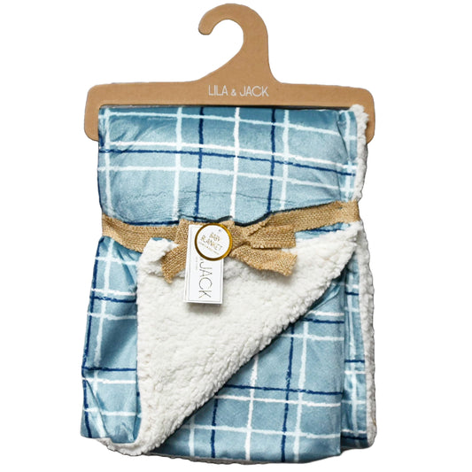 2 Ply Printed Mink wSolid Sherpa Blanket C/P 48