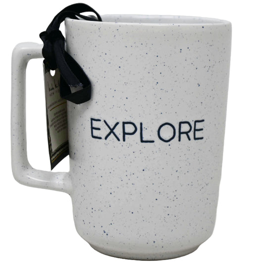 Tall Mug with debossed "Explore" Nicole Miller C/P 36