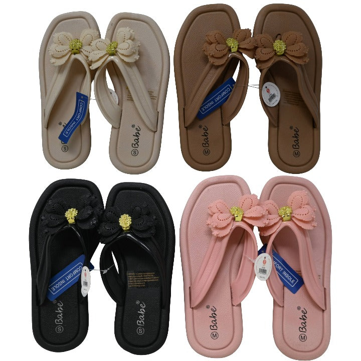 *OUTSIDE OF CA* WOMEN BIG FLOWER SANDAL 4-ASST COLOR/5-ASST SIZE C/P 48