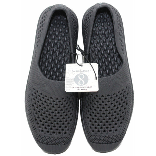 KATIE JET BLACK WOMEN SHOES ASST SIZE C/P 12