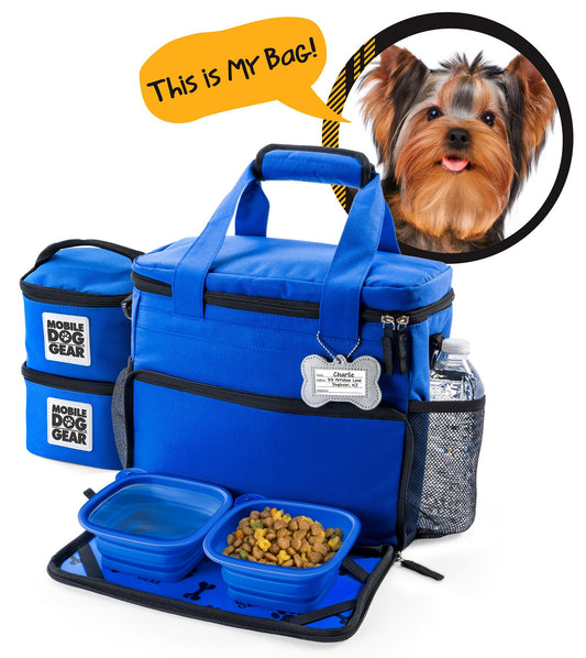 SMALL BLUE DOG GEAR WEEK AWAY TRAVEL BAG C/P 6