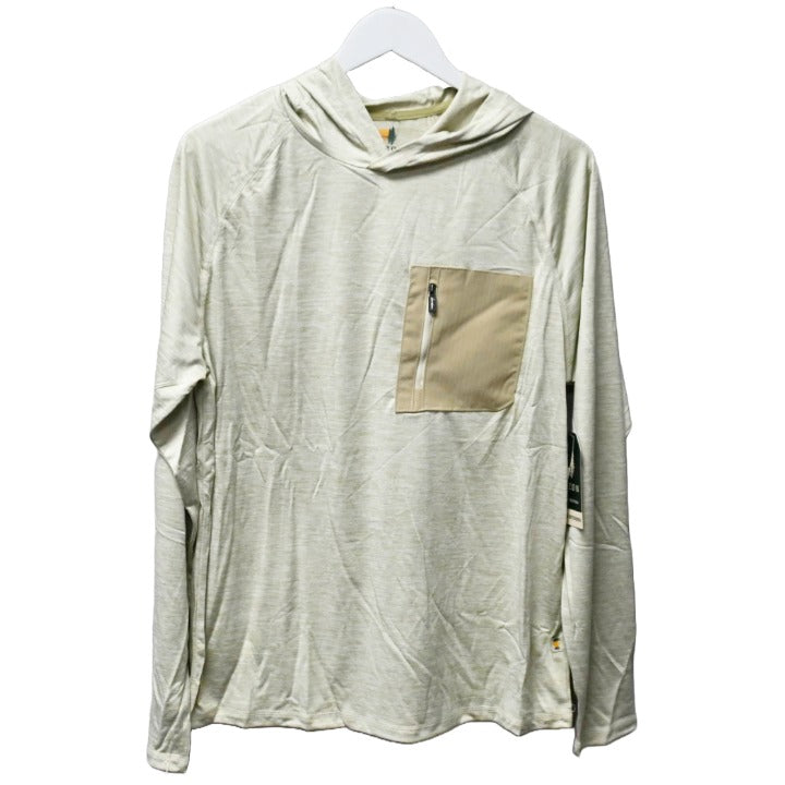 M-XXL EGGSHELL SPACE DYE LONG SLEEVE HOODIE C/P 12 HORIZON