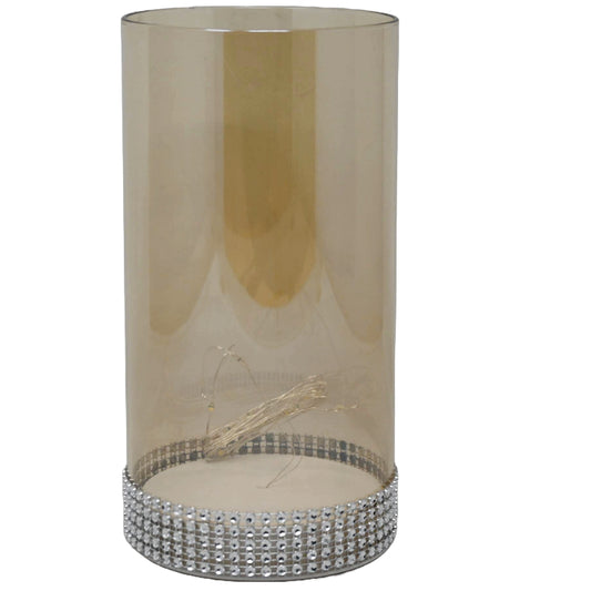 GLASS VASE W/LED STRING LIGHT W/O BATTERIES C/P 24