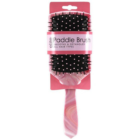 PINK PRINTED PADDLE HAIR BRUSH C/P 48