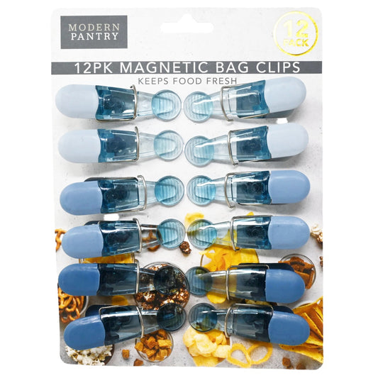 12pc Blu Mag Bag Clips C/P 48