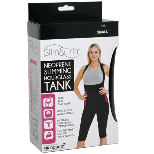 SMALL BLK/PINK WOMEN HOURGLASS NEOPRENE TANK (BOXED) C/P 12