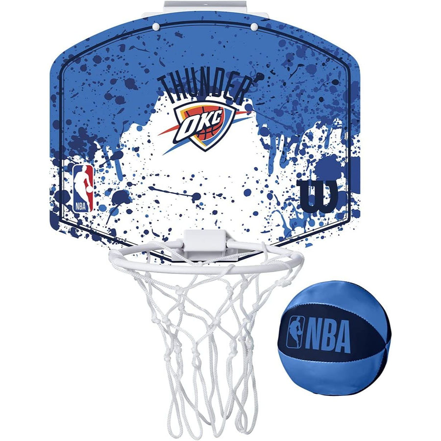 NBA TEAM MINI HOOP W/BALL OKLAHOMA CITY THUNDER C/P 6