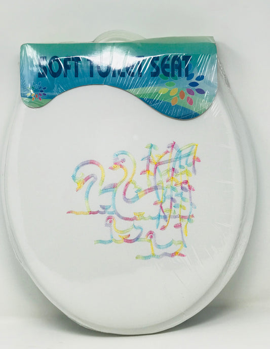 TOILET SEAT , 15.5''W EMBROID ASST C/P 12