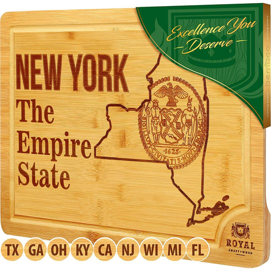 15"x10" NEW YORK BAMBOO CUTTING BOARD C/P 10