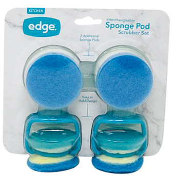 4 Pack - 2 Sponge Pods , 2 Refills C/P 24