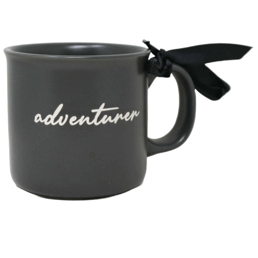Matte Camper Mug with Debossed "Adventure" on Outside Nicole Miller C/P 36