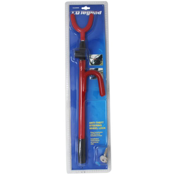 STEERING WHEEL LOCK 18"L C/P 12