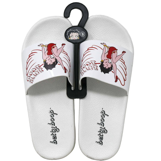 BETTY BOOP WHITE SLIDE SANDAL ASST SIZE C/P 12