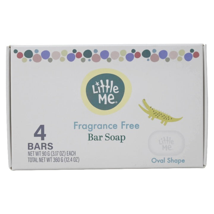4pk Little Me Bar Soap Fragrance Free C/P 24