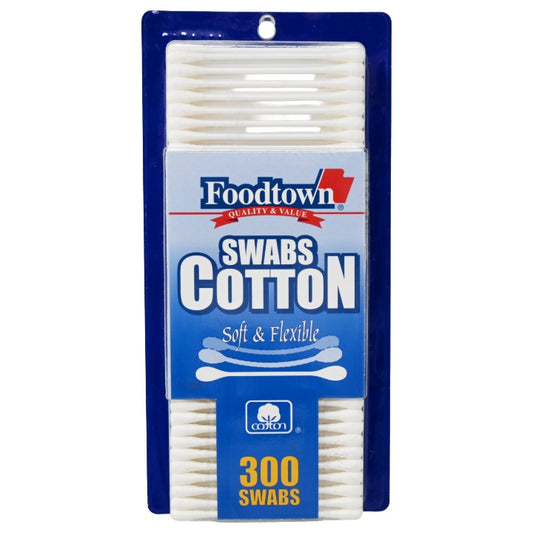 300ct Cotton Swabs Plastic Sticks Food Town C/P 24