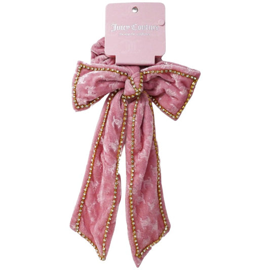 Blush Velvet Bow Hair Scrunchie C/P 144 Inner Bag 36 Juicy Couture