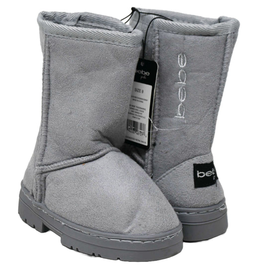 GRAY BEBE TODDLER GIRLS WINTER BOOTS W/EMBROIDERY 6-ASST SIZE 5-10 C/P 12