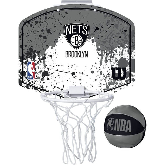 NBA TEAM MINI HOOP W/BALL BROOKLYN NETS C/P 6