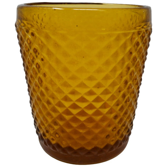 Amber Diamond Glass Votive Candle Holder C/P 24 Richland