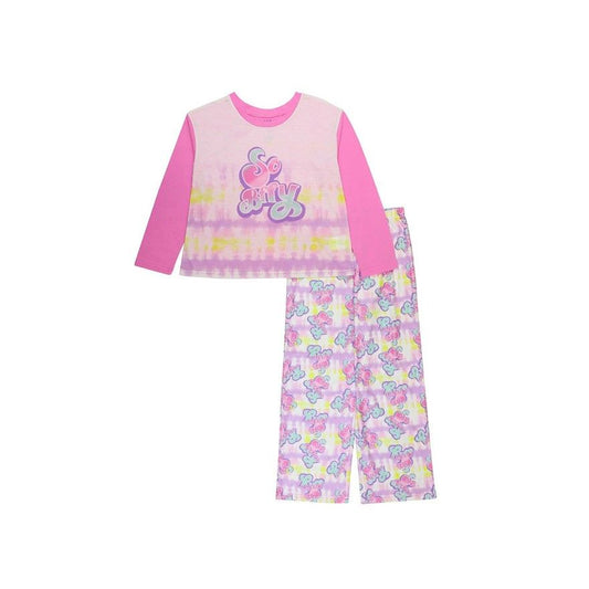 GIRLS LONG SLEEVE TOP W/PANTS PAJAMA SET 4-ASST SIZE C/P 6
