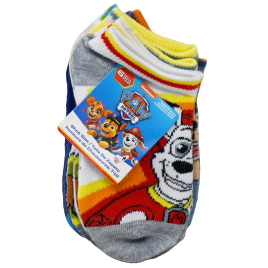 6pk PAW PATROL RESCUE SQUAD NS SOCKS SIZE 4-6 C/P 24
