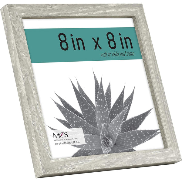 6pk 8X8" GRAY WOODGRAIN FRAME C/P 1