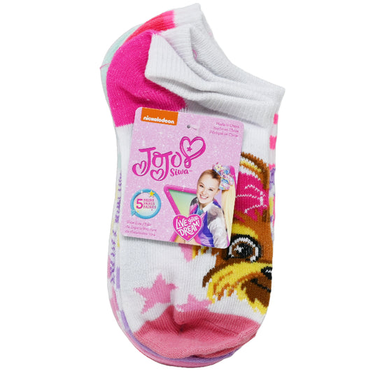 5pk JOJO SIWA CHECK IT NS SOCKS SIZE 6-8 C/P 60
