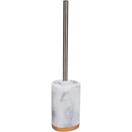 RESIN MARBLE/GOLD TOILET BRUSH HOLDER C/P 8