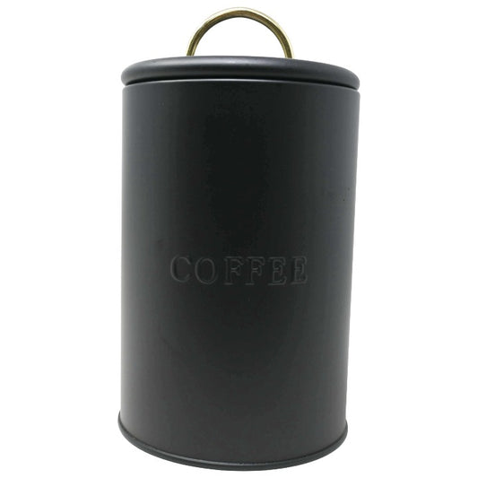 Blk Coffee Canister C/P 12