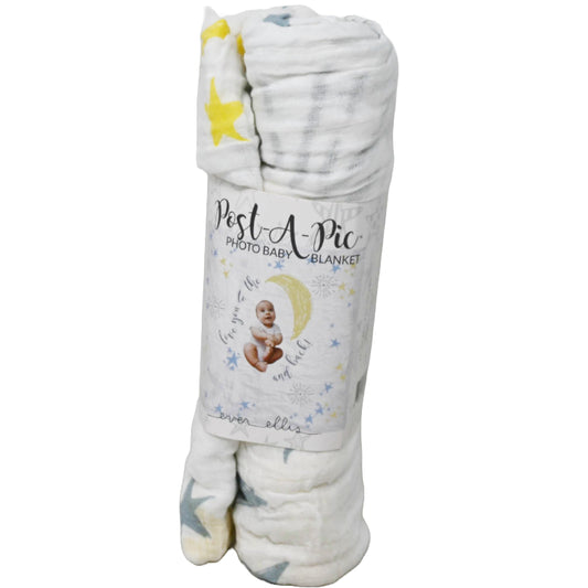 Muslin Baby Blanket- Blue Moon C/P 50