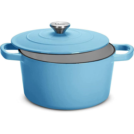 4qt KLEE BLUE DUTCH OVEN POT W/BASTING LID C/P 2