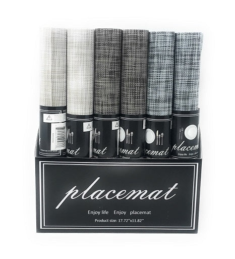 PLACEMAT, 70%PVC 30%POLYESTER C/P 48