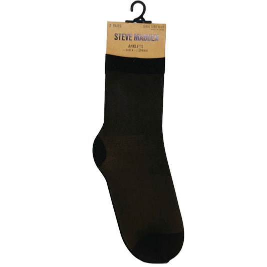 2pk WOMEN FASHION ANKLET SOCKS STEVE MADDEN C/P 48