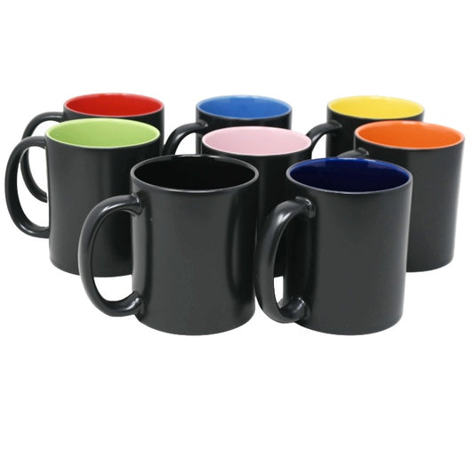 4 Asst 8oz Ceramic Mugs (No Label or UPC) C/P 24